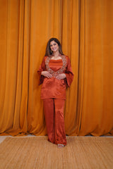 The Amber Glow Embellished Co-ord